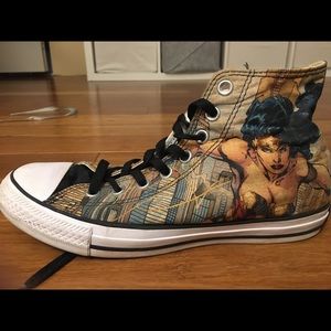 Wonder Woman Converse High Tops